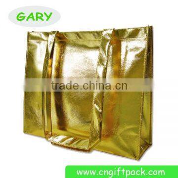 Metallic Non Woven Bag Big Size Shopping Bag Gold