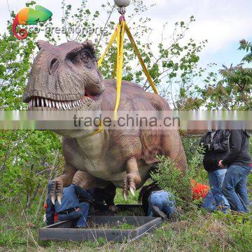 Outdoor playground animatronic giant dinosaur figure