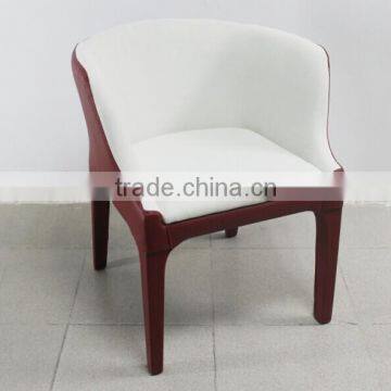 white leather dining chair for luxury resterant