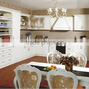 Solid wood glazing Kitchen Cabinet designed