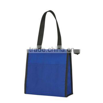 Two-Tone Non-Woven Lunch Bag-Royal Blue