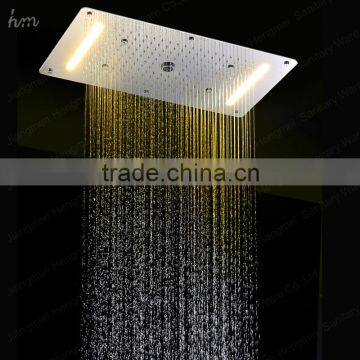 Luxury Bathroom Accessories 380*700mm Embedded Ceiling Shower Mixer Rain Shower Faucet Bubble Mist photo-2
