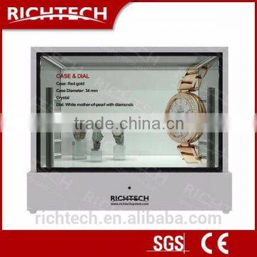 Richtech 12.1" transparent lcd showcase for outdoor advertising