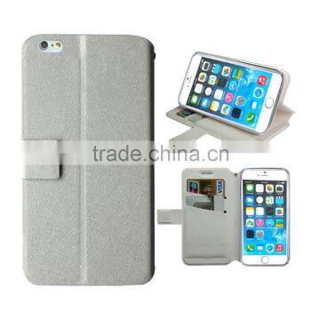 for iphone 6 4.7 white slik slim wallet stand leather high quality factory price