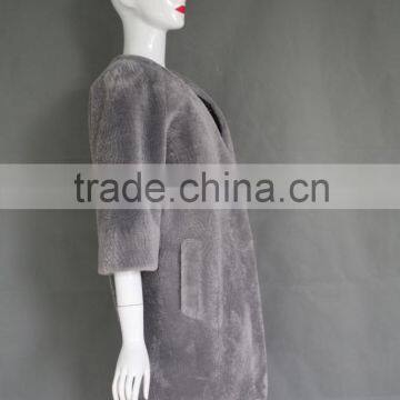 European and American Wind Lambs Wool Sheep Sheared Fur One Dress Coat Female Long Fur Coat in Winter Supplier's Choice photo-2