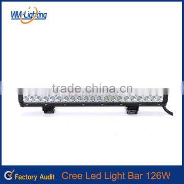 factory 12v led light bar 126W 20" led bar