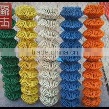 plastic coated mesh chain link fence(Manufacturer))
