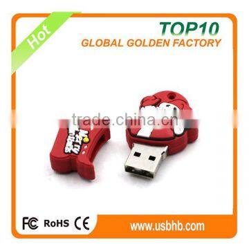 Chrismas gift bulk items PVC 1gb to 64gb usb thumb drive