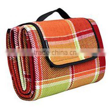 100% polyester travel blanket/ cheap picnic blanket