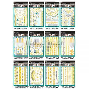 Tattoo Supply Flash Colorful Lighted Body Temporary Tattoo Sticker For Hands photo-3