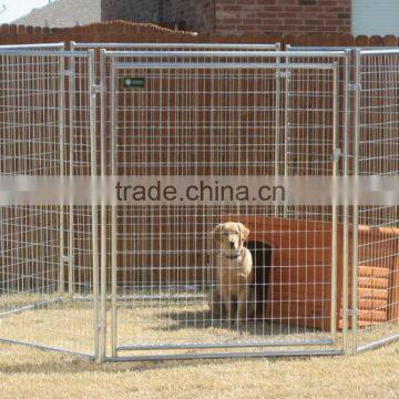 1.5x1.8m welded wire panel galvanized outdoor dog kennel , Tube Dog Crate , Pet Cages