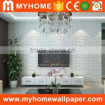 Newest design plant fiber interior decorative pvc 3d wall panel for interior decoraion