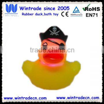 LED rubber pirate duck toy