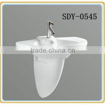 31 inch ceramic wash sink bathroom hand wash basin wall-hung pedestal basin