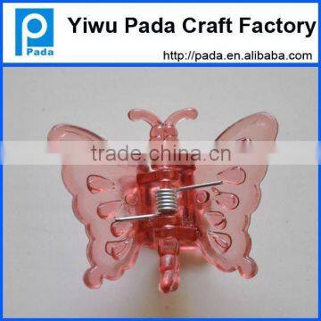 red butterfly stem clip