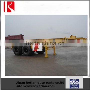 skeletional container semi trailer