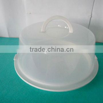 plastic reusable large round cake box