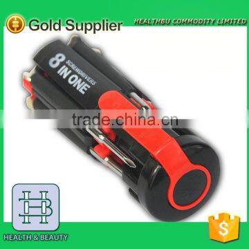 HOT SELL 8-in-1 Multi Screwdriver Set With 6-LED Flashlight
