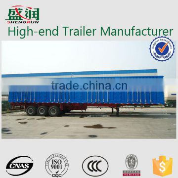 Box type semi trailer for cargo transportation