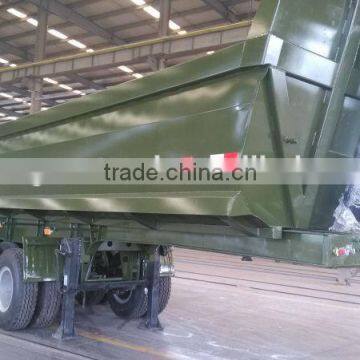 2015 New Hydraulic Typer Dump Tipper Tri-axle Cargo Semi Trailer in Africa at Low Price photo-4