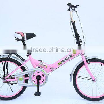 20-inch Lightweight Folding Bicycle High-carbon Steel Student Bicycle photo-3
