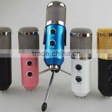 USB karaoke recording microphone,Network karaoke condenser microphone, USB computer recording microphone