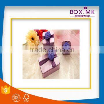 2016 Custom Fashion Design High Quality Newest Blue Tin Gift Box For Wedding photo-2