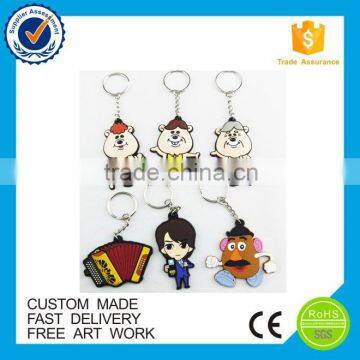 Factory price eco-friendly promotion soft pvc custom keychain