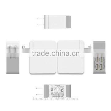 ABS Plug Adapter Smart IC USB 4 Port Usb Charger Usb Multi Charger Power Battery Charger photo-2