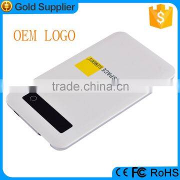 2015 new portable battery charger power banks with touching button