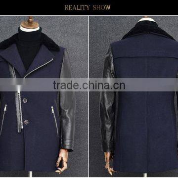 China Cashmere Wool Coat Man Leather Jacket Winter Wool Fabric for Coats photo-5