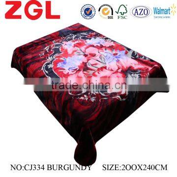 2015 NEW DESIGNS 1ply&2ply raschel quality hot compressed Embossed raschel korean style blanket NO.15015