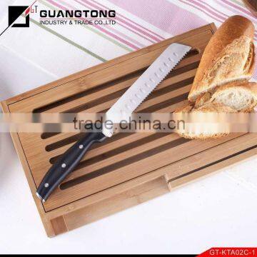 forget pom handle bread german knife with bamboo bread cutting board german bread metal cutting knife