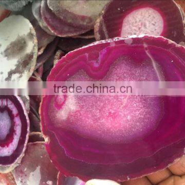 wholesale pieces of natural coloured agate stone