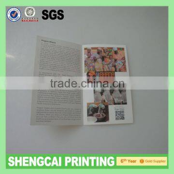 80gsm woodfree paper accordion fold brochure printing