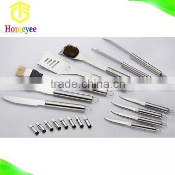 Stainless steel BBQ tool set barbecue tool