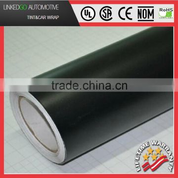 Full car wrap 1.52*30M Air Bubble-Free vinyl Decal Film Roll Good Black Matte