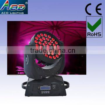 big power 36*10w 4in1 rgbw led zoom moving head light