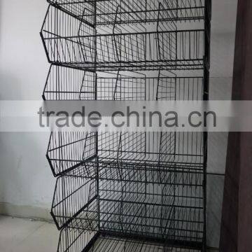 RH-BR05 Stackable Wire Basket Rack