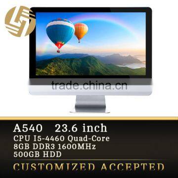 factory price all in one pc with vesa white desktop gaming pc