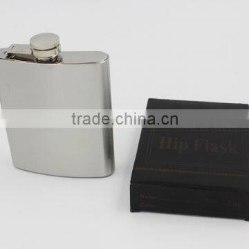 Factory supply 7oz stainless steel hip flask can printing logo