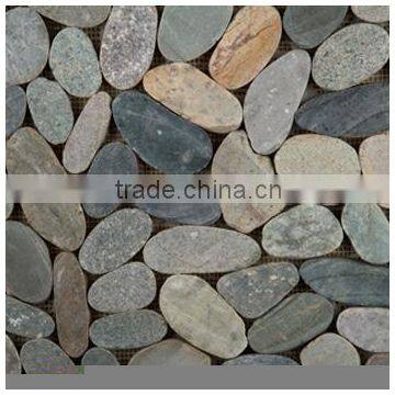 pebble mosaic tile, natural stone mosaic design, modern house mosaics (PMSG263)