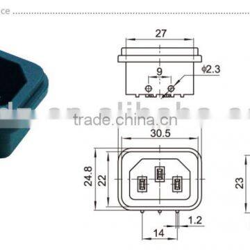 Power Plug,Female dc Power Connector Power Adatper,Dc Connector With Green Terminal photo-3