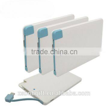 credit card 2500mah 4000mah power bank