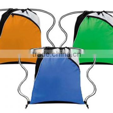 Wholesale Polyester Custom Drawstring Bag with mesh