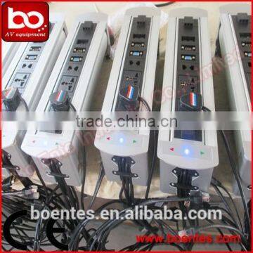 Conference Desktop HDMI Motorized Pop Up Socket With Media Cable Cubby photo-5