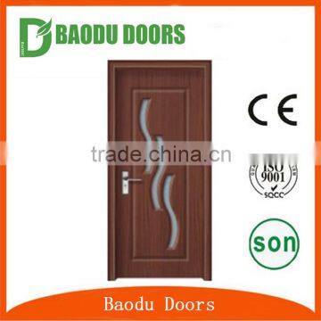 Standard Size Balcony Pvc Doors Prices Wooden Interior Door