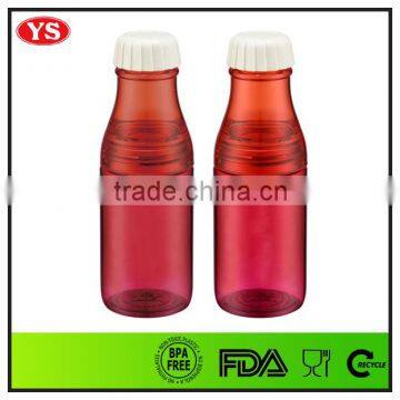 500ml single wall bpa free AS plastic soda bottle with cap