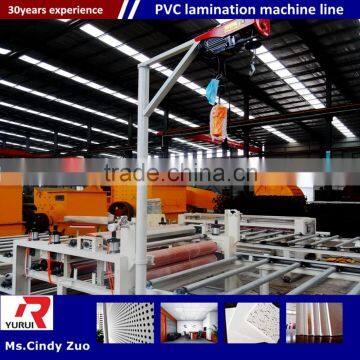Newest PVC Laminating Gypsum Ceiling Board Production Line/low Investment Gypsum Ceiling Board Equipment