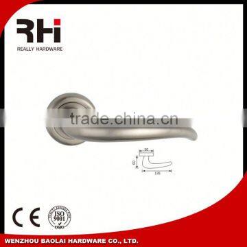 China Supplier Aluminum Alloy Door Lever Handle on Plate